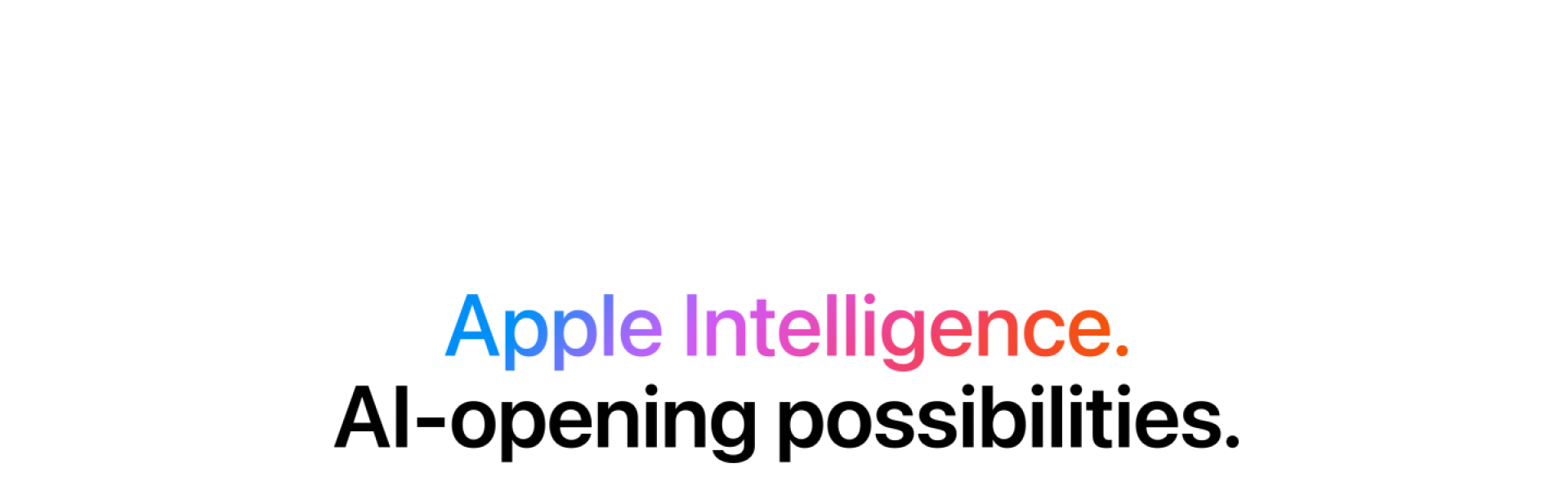Apple Intelligence Headline